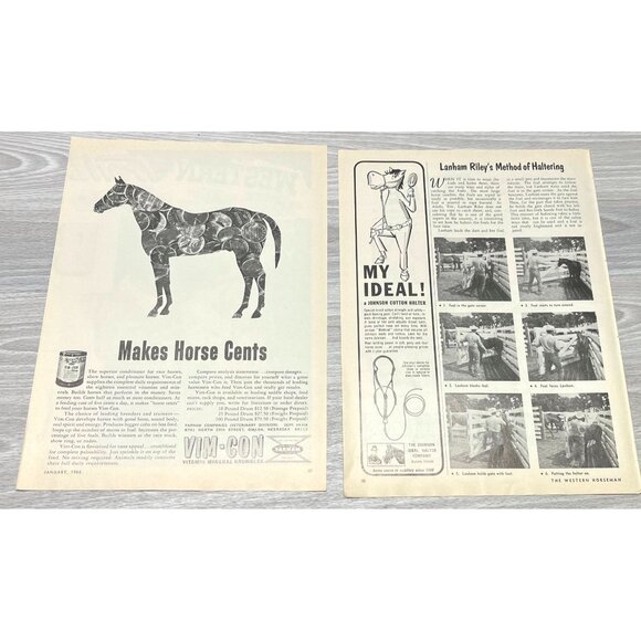 Chattanooga Saddlery Vintage Print Ad 1960s Big Horn Saddles Western Horse - Picture 4 of 7